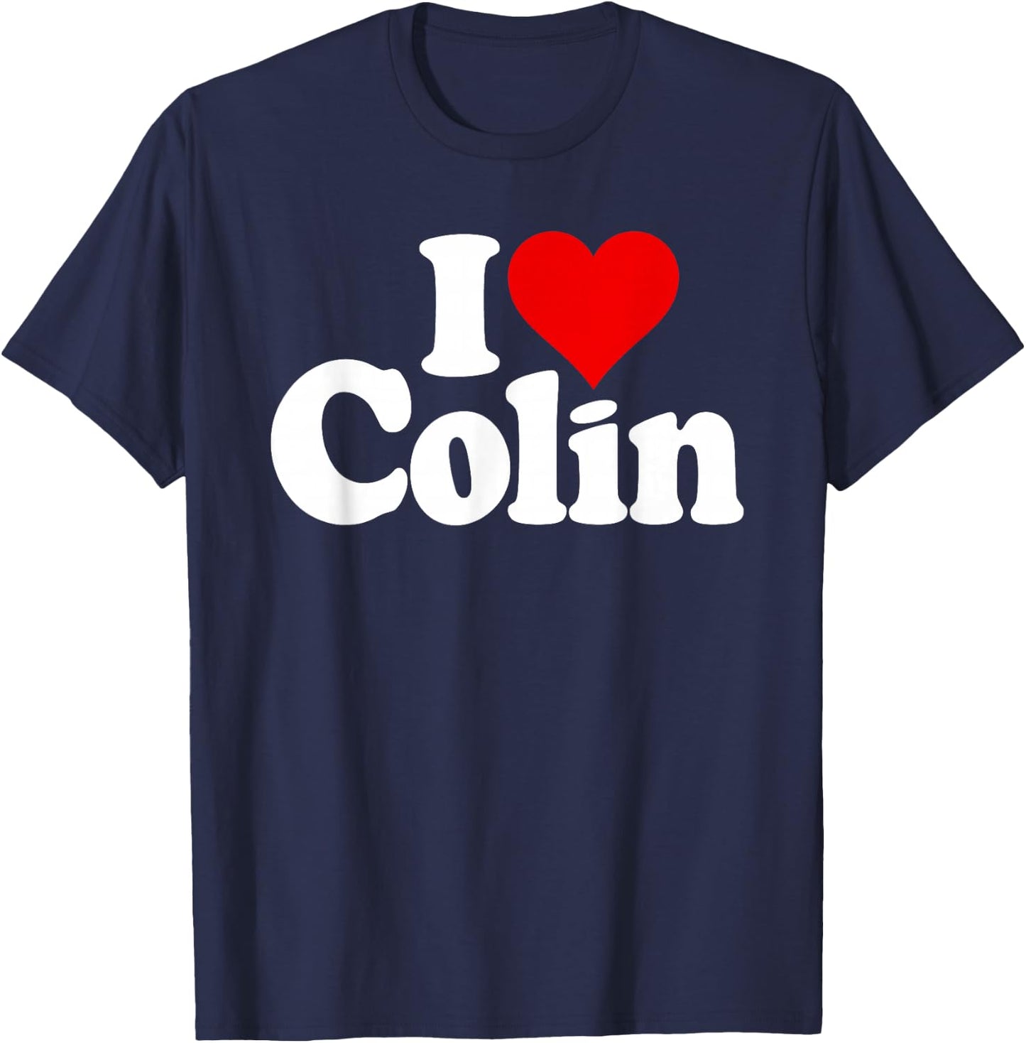 I Love Heart Colin T-Shirt - T-Shirt | Navy
