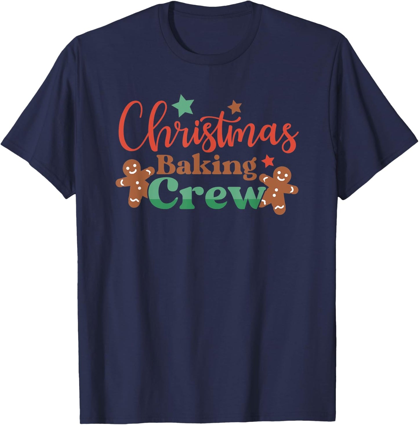 Christmas Cookie Crew Family Baking Team Xmas Tree Bakers T-Shirt - T-Shirt | Navy
