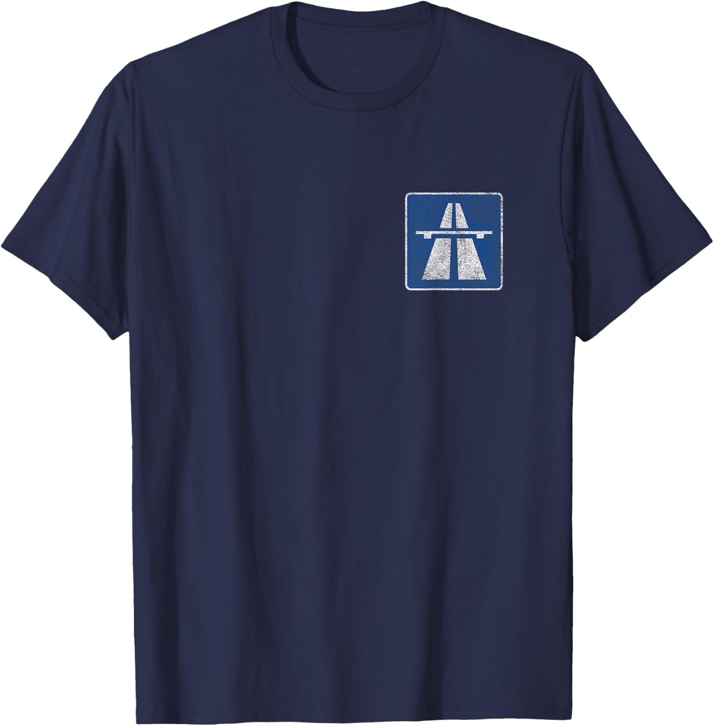 Germany Autobahn Sign Bundesautobahn No Limits T-Shirt - T-Shirt | Navy