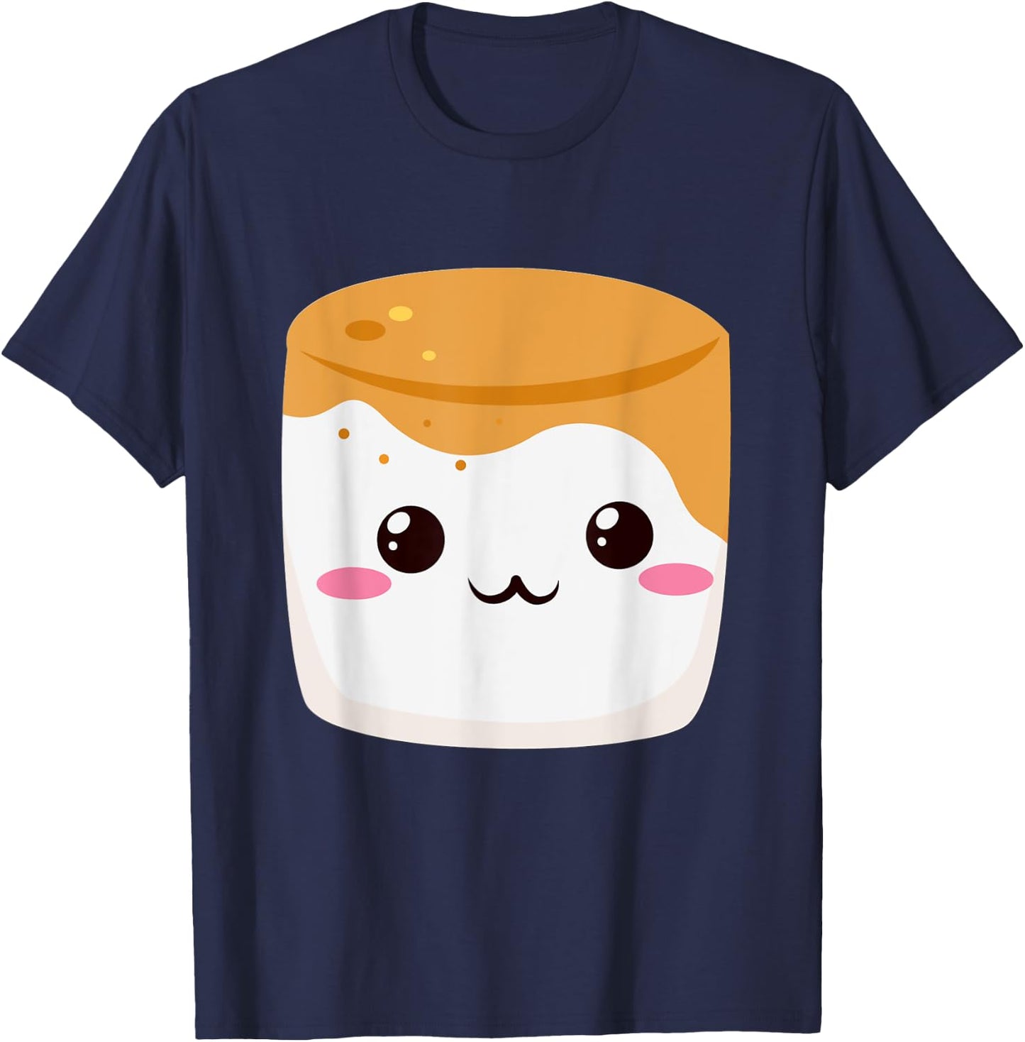 Kawaii Halloween Group Costume S'mores Caramel Marshmallow T-Shirt - T-Shirt | Navy
