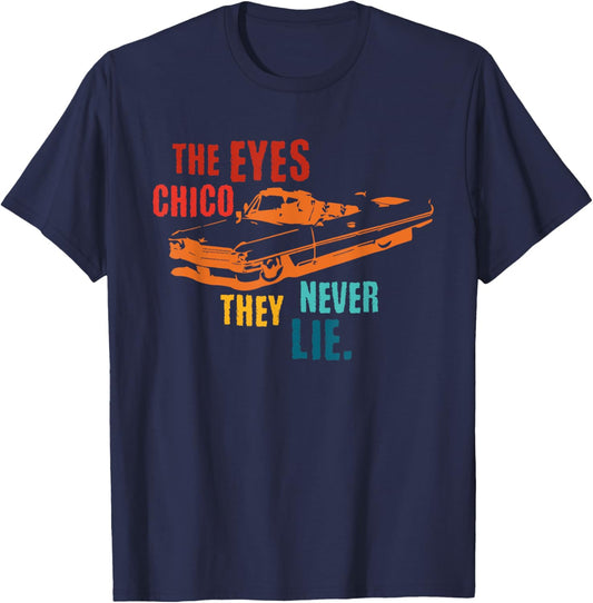 The Eyes Chico, They Never Lie Retro T-Shirt - T-Shirt | Navy
