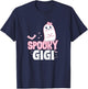 Spooky Gigi Family Cute Pink White Ghost Boo Halloween Nana T-Shirt - T-Shirt | Navy