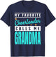 My Favorite Cheerleader Calls Me Grandma T-Shirt - T-Shirt | Navy