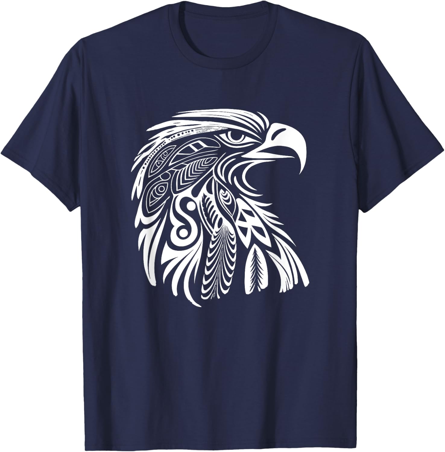 Eagle, feathers, king of air, spirit animal, bird, freedom T-Shirt - T-Shirt | Navy