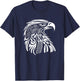 Eagle, feathers, king of air, spirit animal, bird, freedom T-Shirt - T-Shirt | Navy