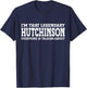 Hutchinson Surname Funny Team Family Last Name Hutchinson T-Shirt - T-Shirt | Navy