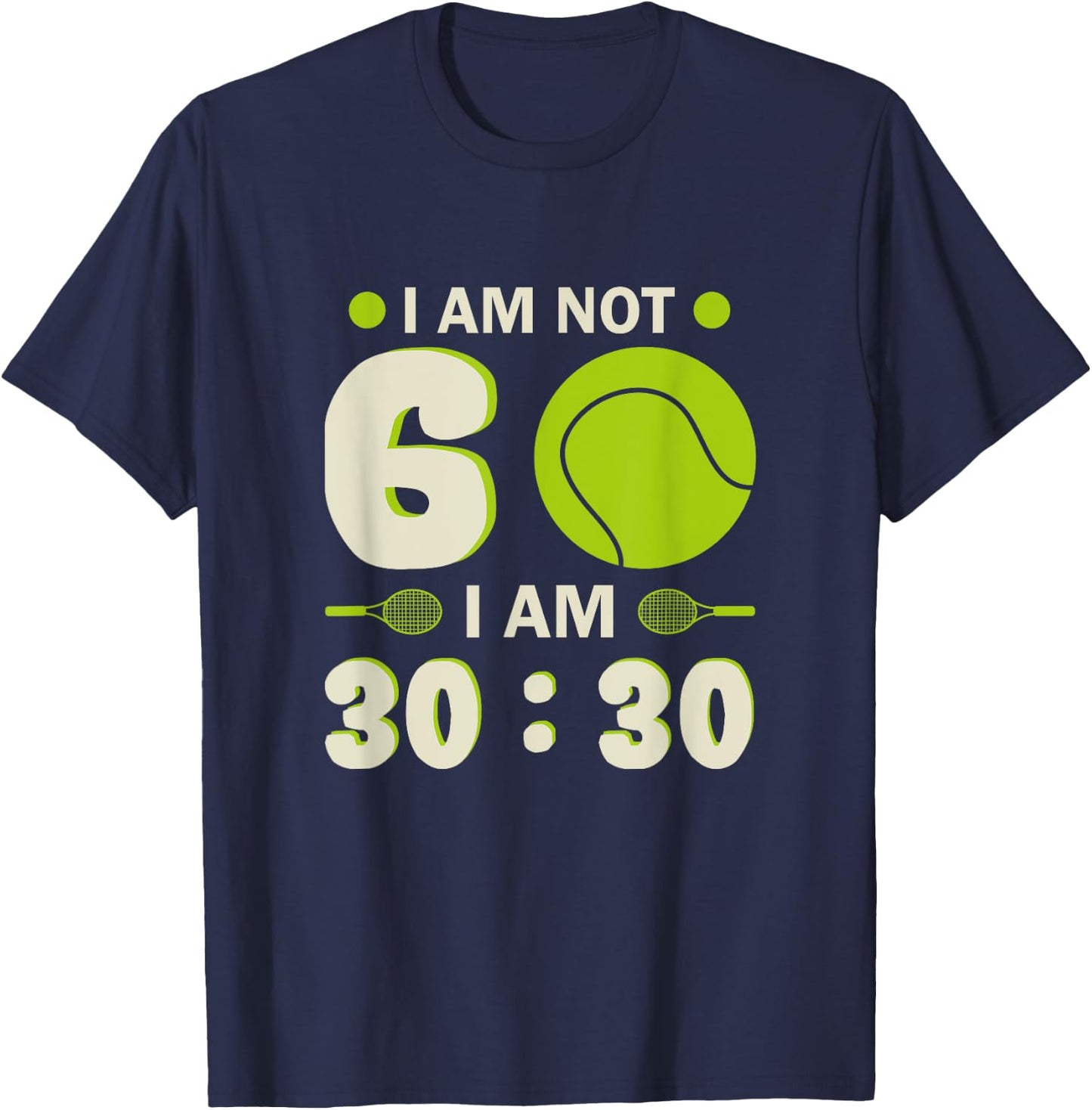 60th Birthday Tennis Player Tennis 60 Years T-Shirt - T-Shirt | Navy