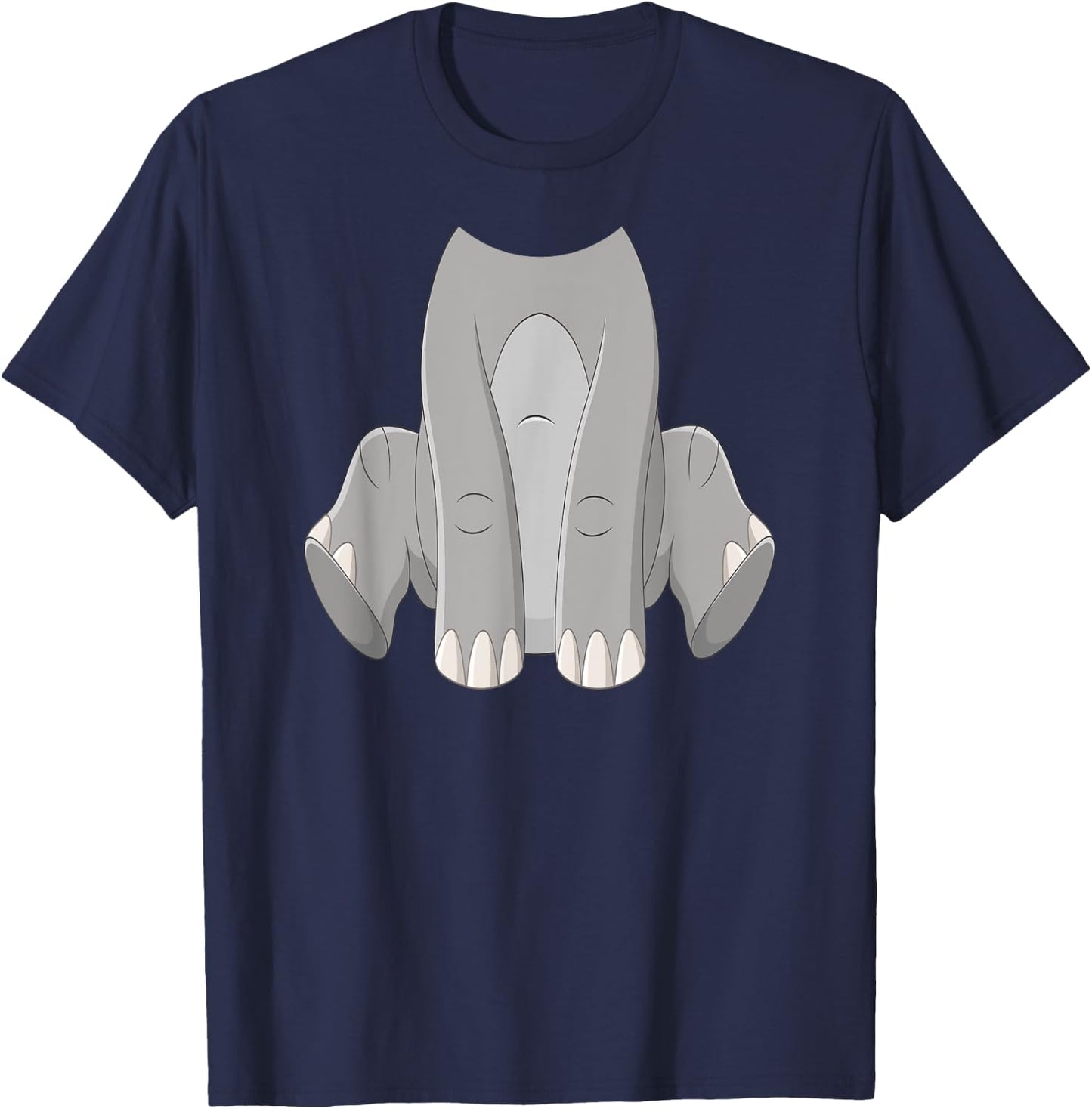 Elephant Costume Cute Boys Girls Zoo T-Shirt - T-Shirt | Navy