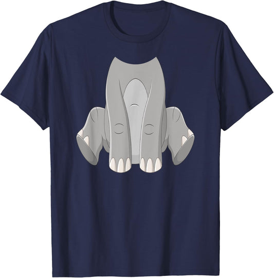 Elephant Costume Cute Boys Girls Zoo T-Shirt - T-Shirt | Navy