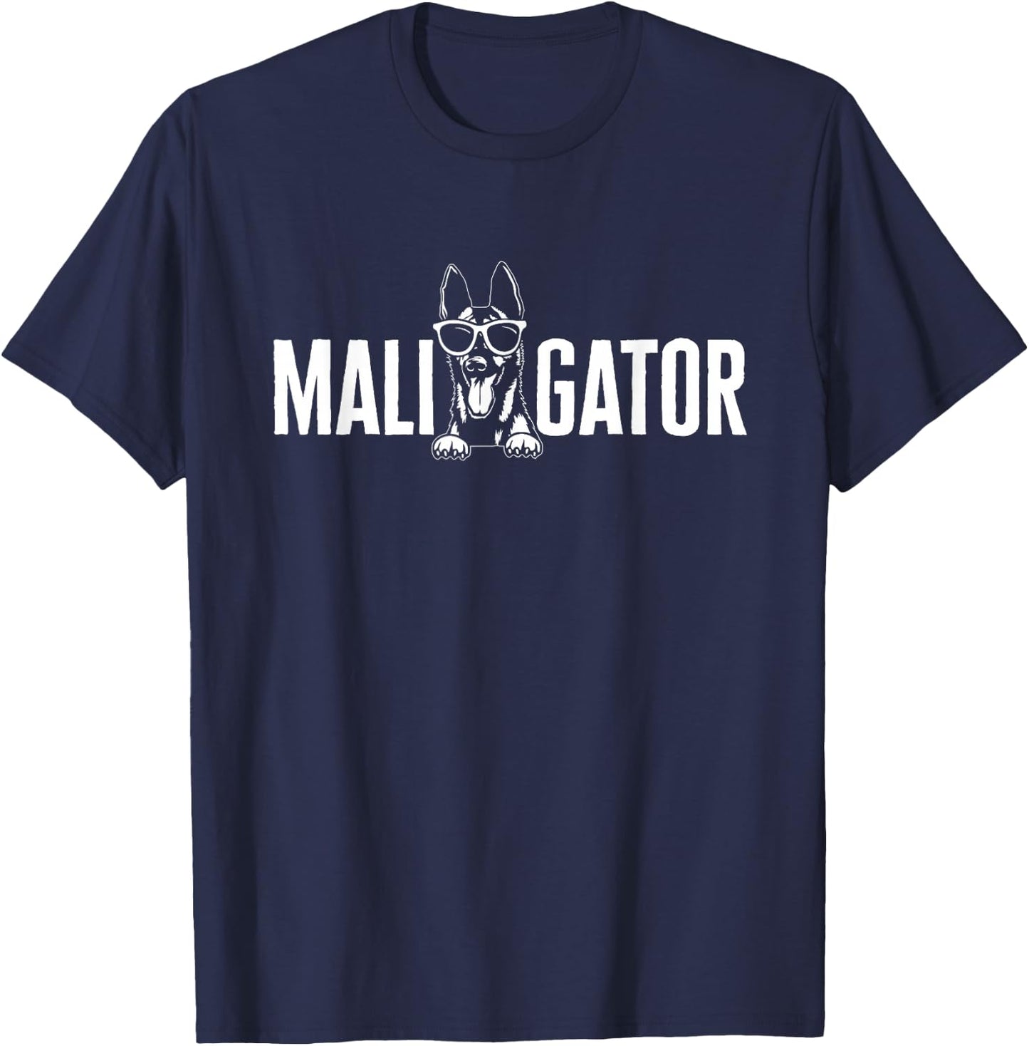 Belgian Malinois Cool Maligator Belgian Shepherd Malinois T-Shirt - T-Shirt | Navy