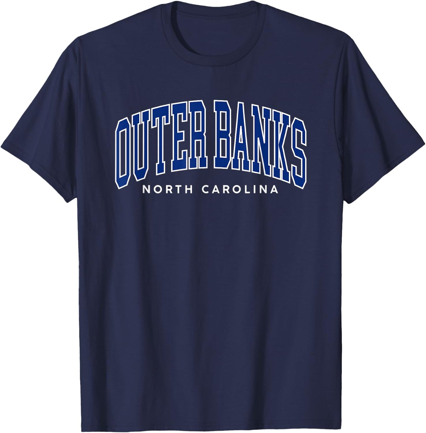 Outer Banks OBX North Carolina summer retro preppy throwback Men Women Girls Kids T-Shirt - T-Shirt | Navy