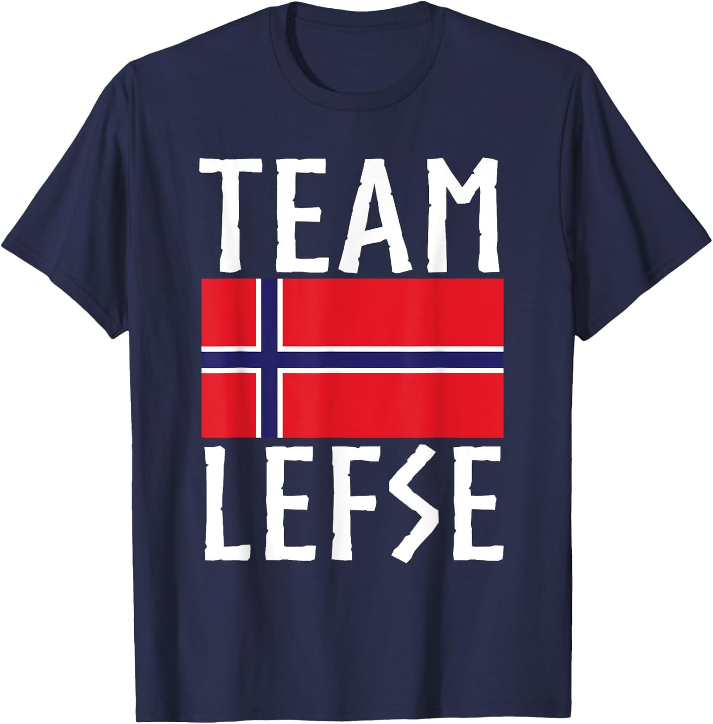 Team Lefse Norwegian Christmas Lefse Making T-Shirt - T-Shirt | Navy