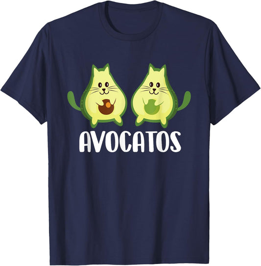 Avocatos - Vegan Animal Cat Lover Pet Owner Veterinarian T-Shirt - T-Shirt | Navy