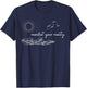 Manifest your reality, positive vibes in nature T-Shirt - T-Shirt | Navy