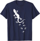 Cool Lizard Herpetology Reptile Lover Funny Lizard Design T-Shirt - T-Shirt | Navy