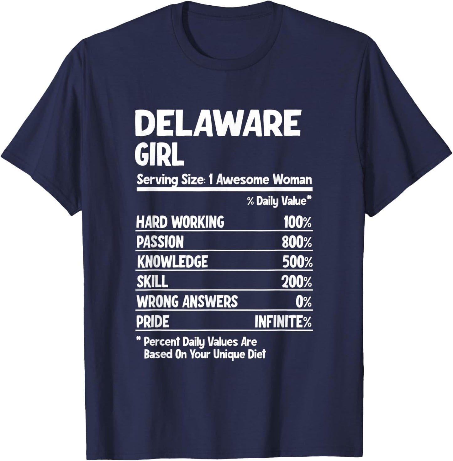Delaware Girl T-Shirt - T-Shirt | Navy