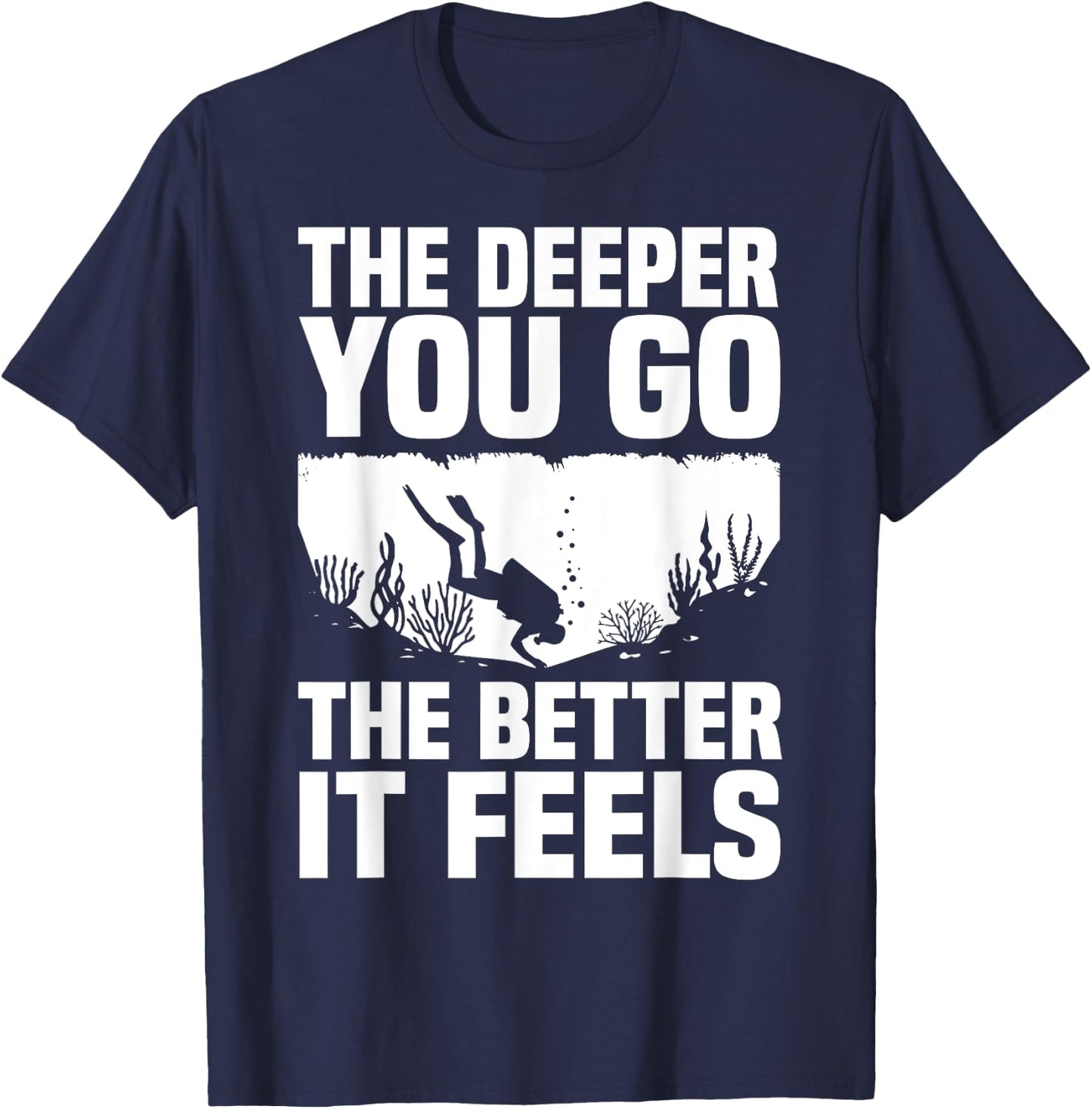 Funny Scuba Diving Themed Design Women Scuba Dive T-Shirt - T-Shirt | Navy
