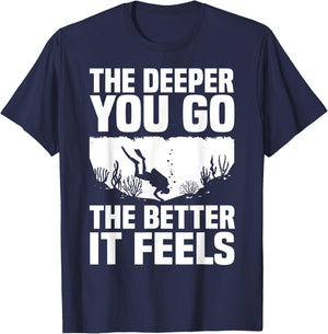 Funny Scuba Diving Themed Design Women Scuba Dive T-Shirt - T-Shirt | Navy