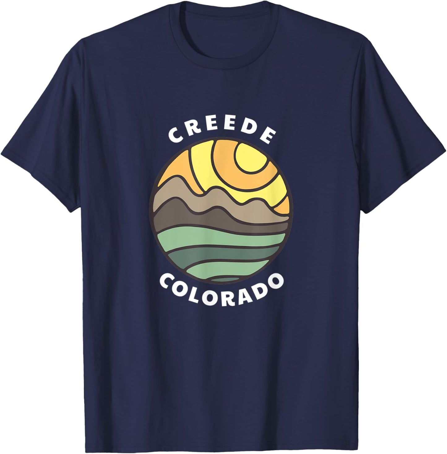 Creede Colorado Rocky Mountains CO Vacation Souvenir T-Shirt - T-Shirt | Navy