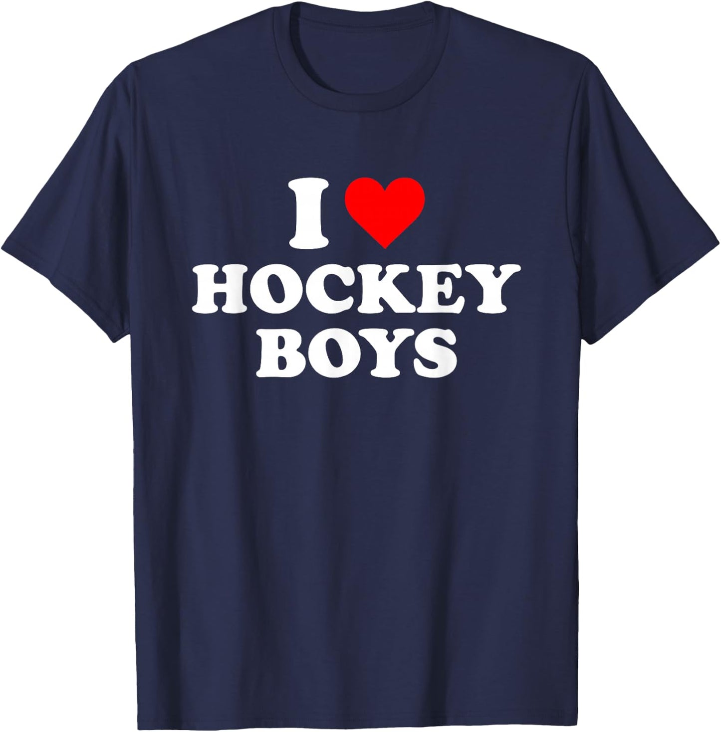 I Love Hockey Boys T-Shirt - T-Shirt | Navy