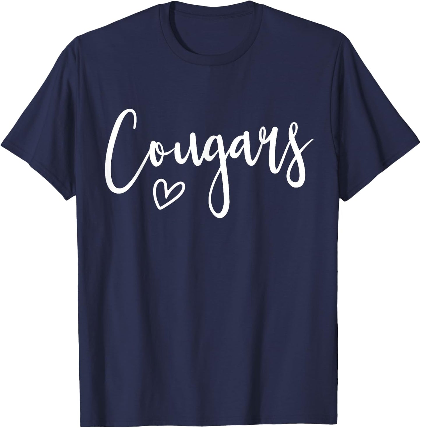 Cougars High School Cougars Sports Team Women's Cougars T-Shirt - T-Shirt | Navy