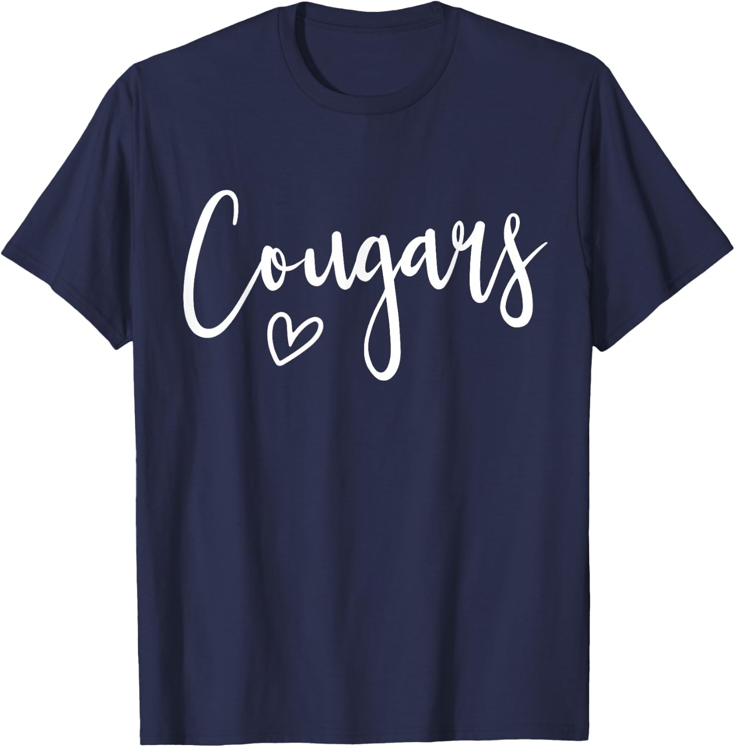 Cougars High School Cougars Sports Team Women's Cougars T-Shirt - T-Shirt | Navy