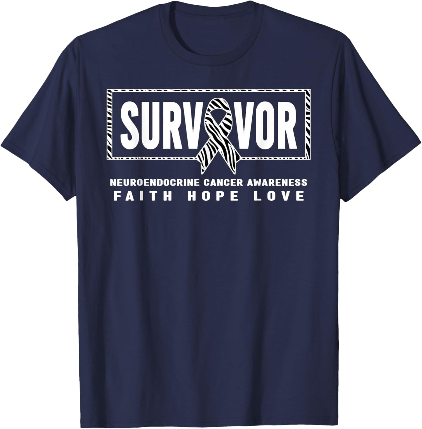 NET Cancer Survivor Shirt - Neuroendocrine Cancer Awareness T-Shirt - T-Shirt | Navy
