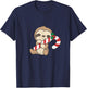 Sloth Christmas Candy Cane Cute Sloth T-Shirt - T-Shirt | Navy