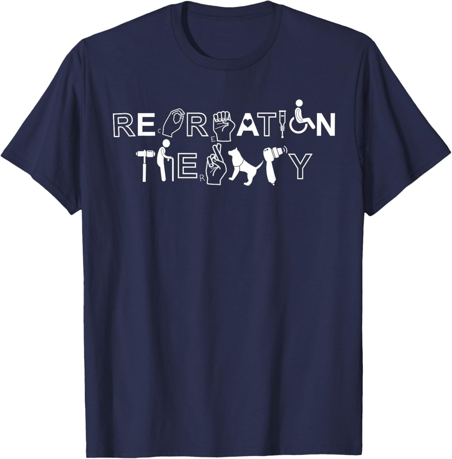 Recreational Therapy Recreational Therapist T-Shirt - T-Shirt | Navy