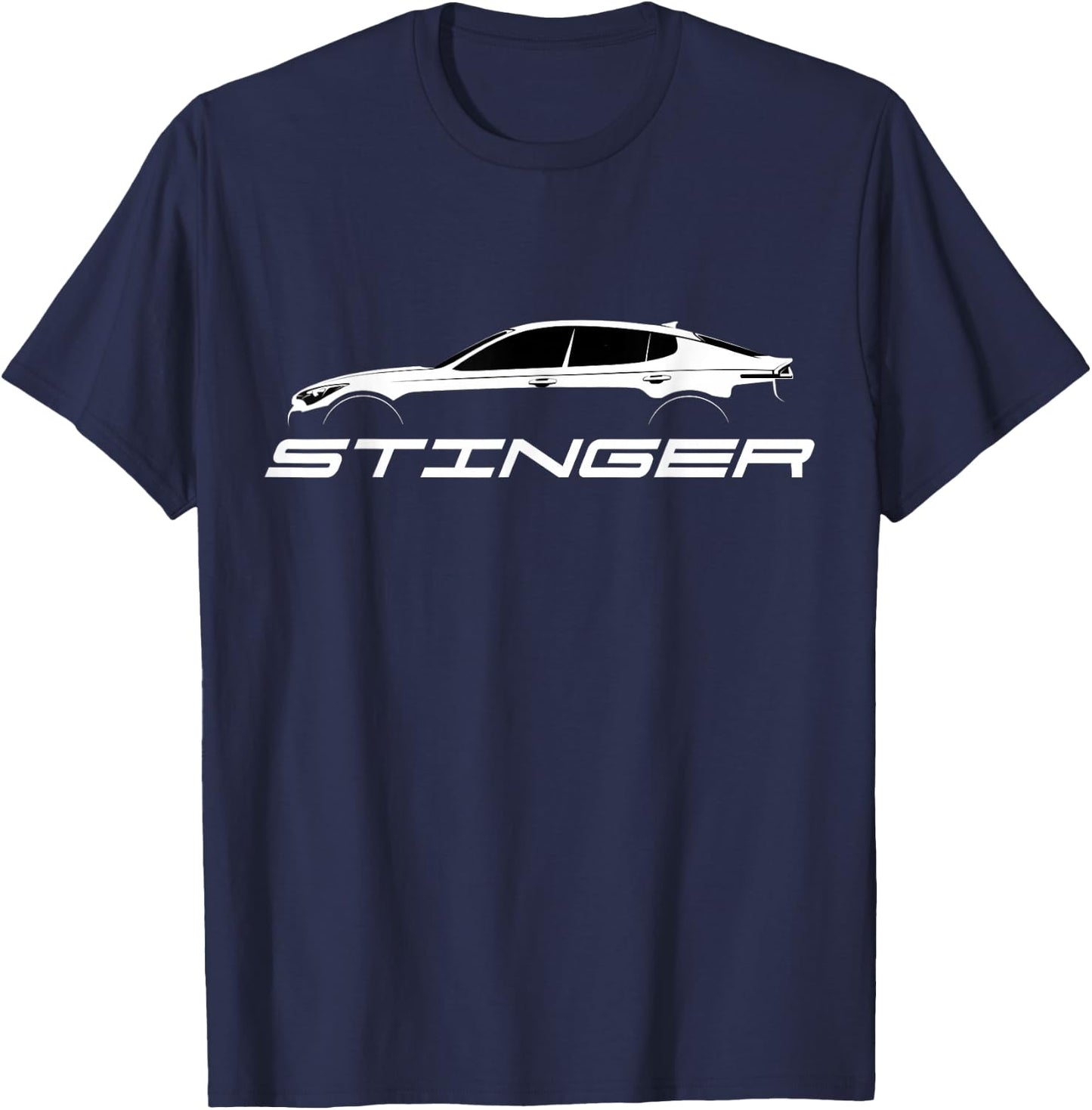 Stinger GT silhouette new font T-Shirt - T-Shirt | Navy