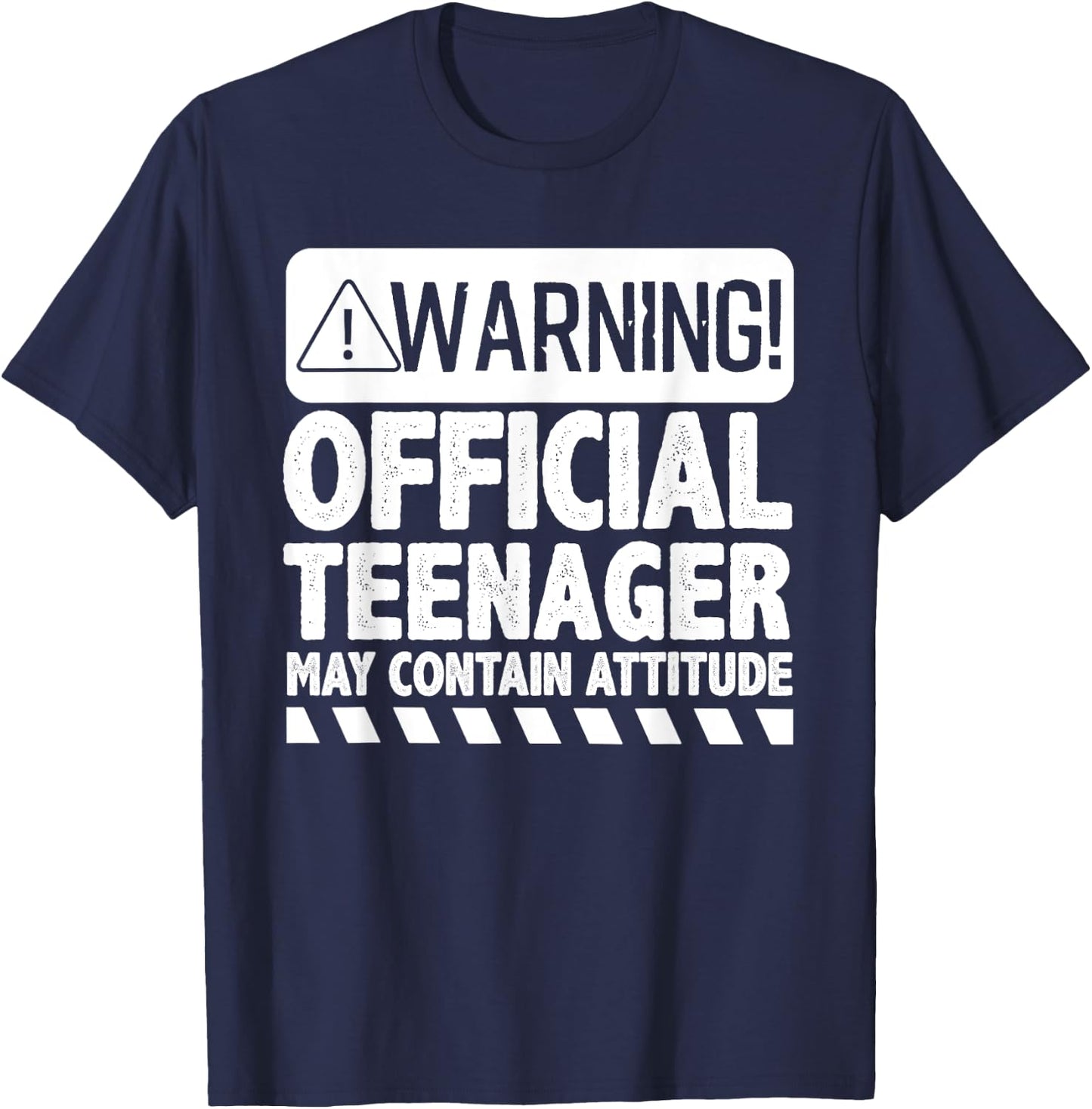 Cool Official Teenager For Boys Girls Teen 13 Year Old B-Day T-Shirt - T-Shirt | Navy