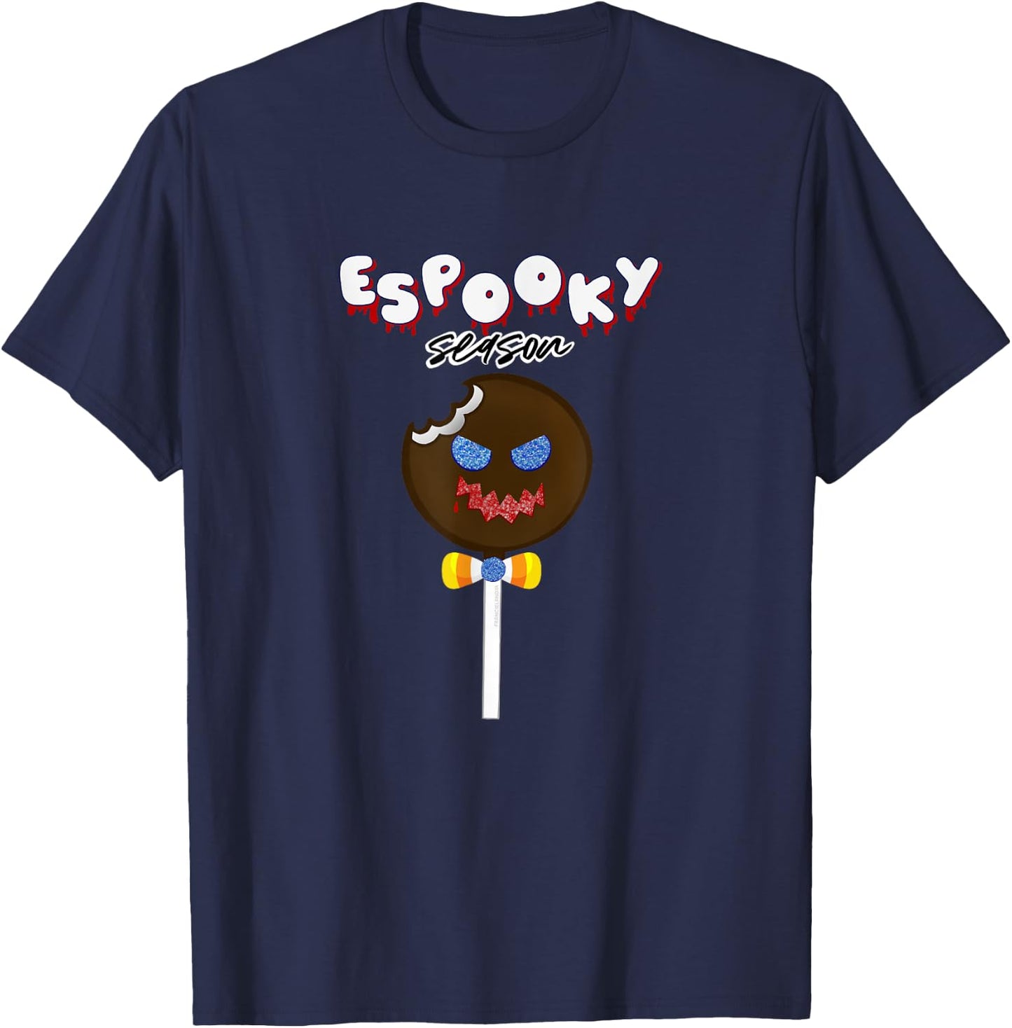 Funny Latino Espooky Season Halloween Candy Payaso Chocolate T-Shirt - T-Shirt | Navy