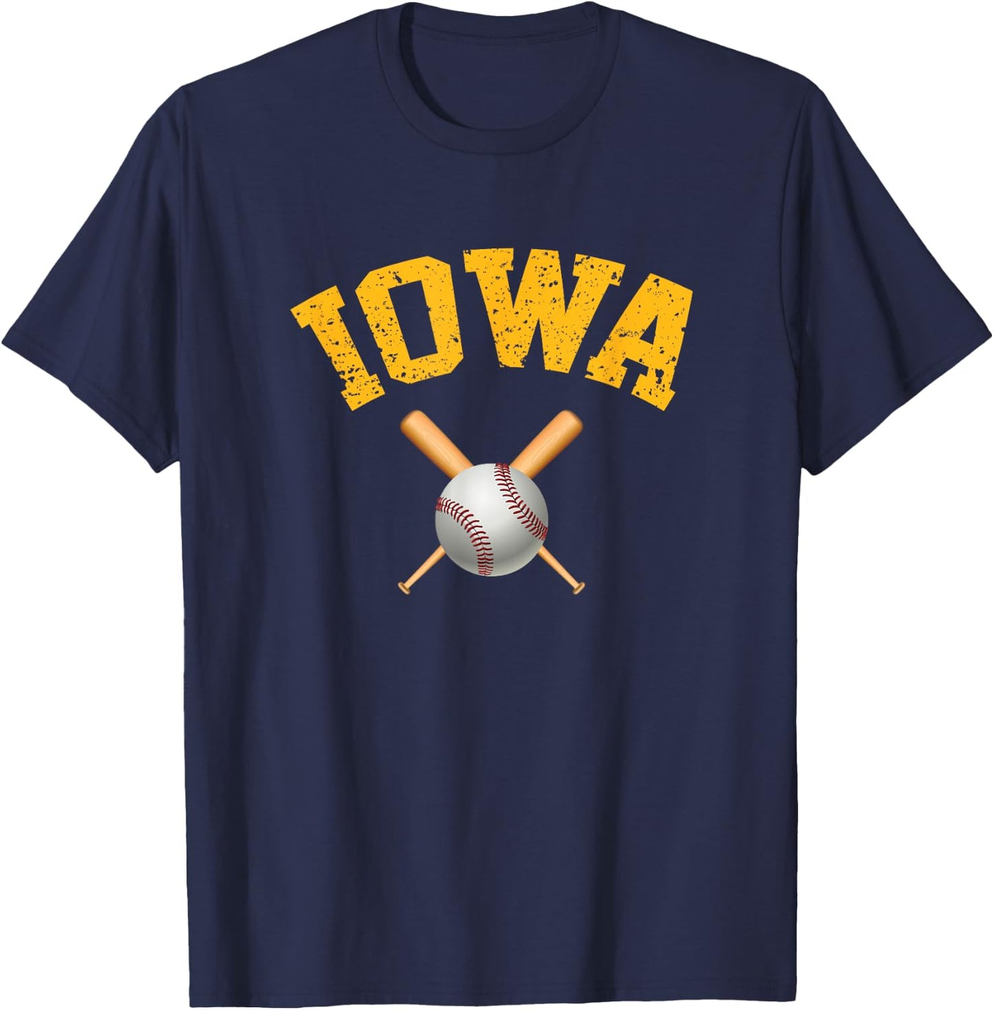 Iowa Baseball T-Shirt - T-Shirt | Navy