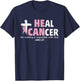 HE Can Heal Cancer Breast Cancer Awareness T-Shirt - T-Shirt | Navy