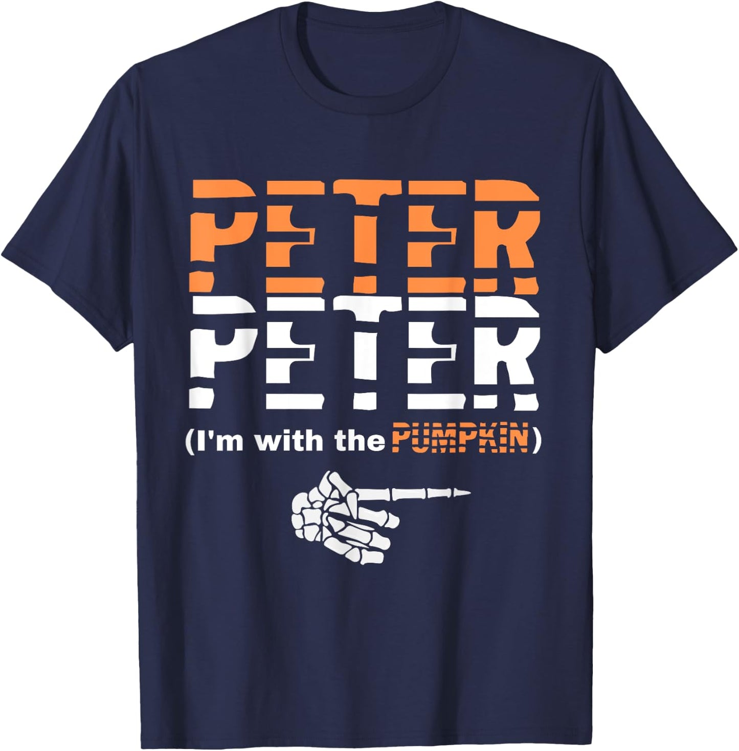 Peter Pumpkin Eater Halloween Matching Couples Costume T-Shirt - T-Shirt | Navy