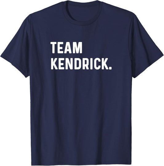 Support Your Favorite Team by MJ Kendrick Team Black Small Crew Collar Modern Logo T-Shirt - T-Shirt | Navy