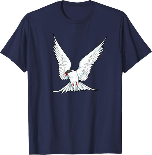 Drawing of a Arctic tern T-Shirt - T-Shirt | Navy