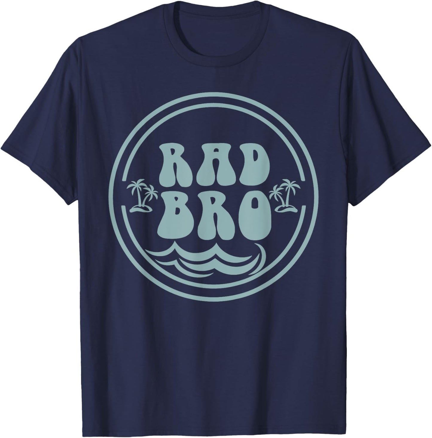 Rad Brother Surf Matching Birthday The Big One 1st Birthday T-Shirt - T-Shirt | Navy