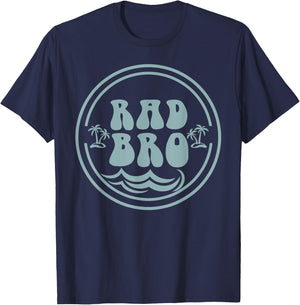 Rad Brother Surf Matching Birthday The Big One 1st Birthday T-Shirt - T-Shirt | Navy