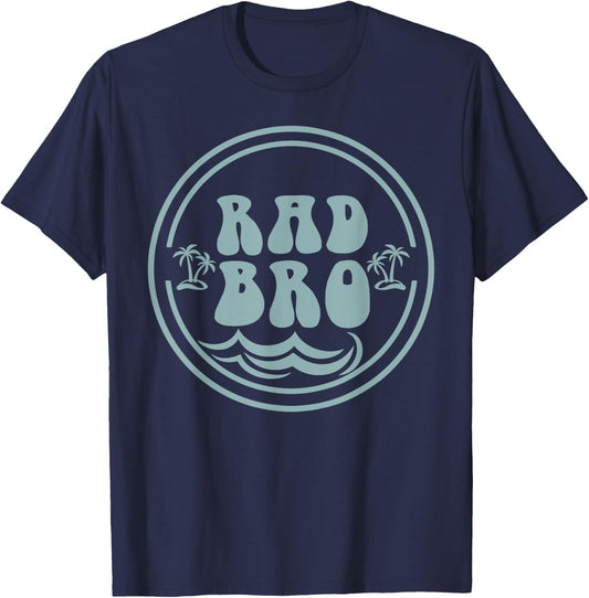 Rad Brother Surf Matching Birthday The Big One 1st Birthday T-Shirt - T-Shirt | Navy
