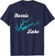 Minimalist Norris Lake, Tennessee T-Shirt - T-Shirt | Navy