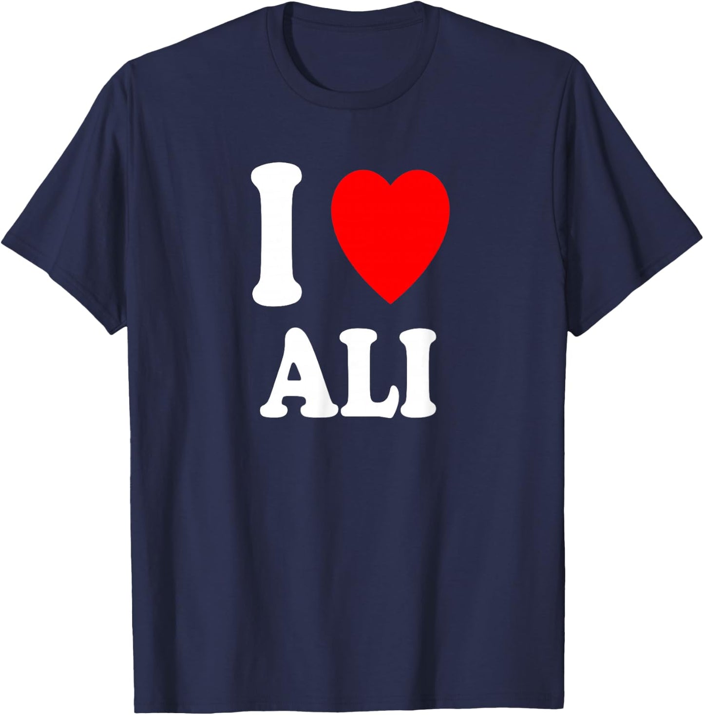 I Heart (Love) Ali Cute Matching Couple Spouse T-Shirt - T-Shirt | Navy