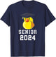 Rubber Duck Senior 2024 Graduate School & College Graduation T-Shirt - T-Shirt | Navy