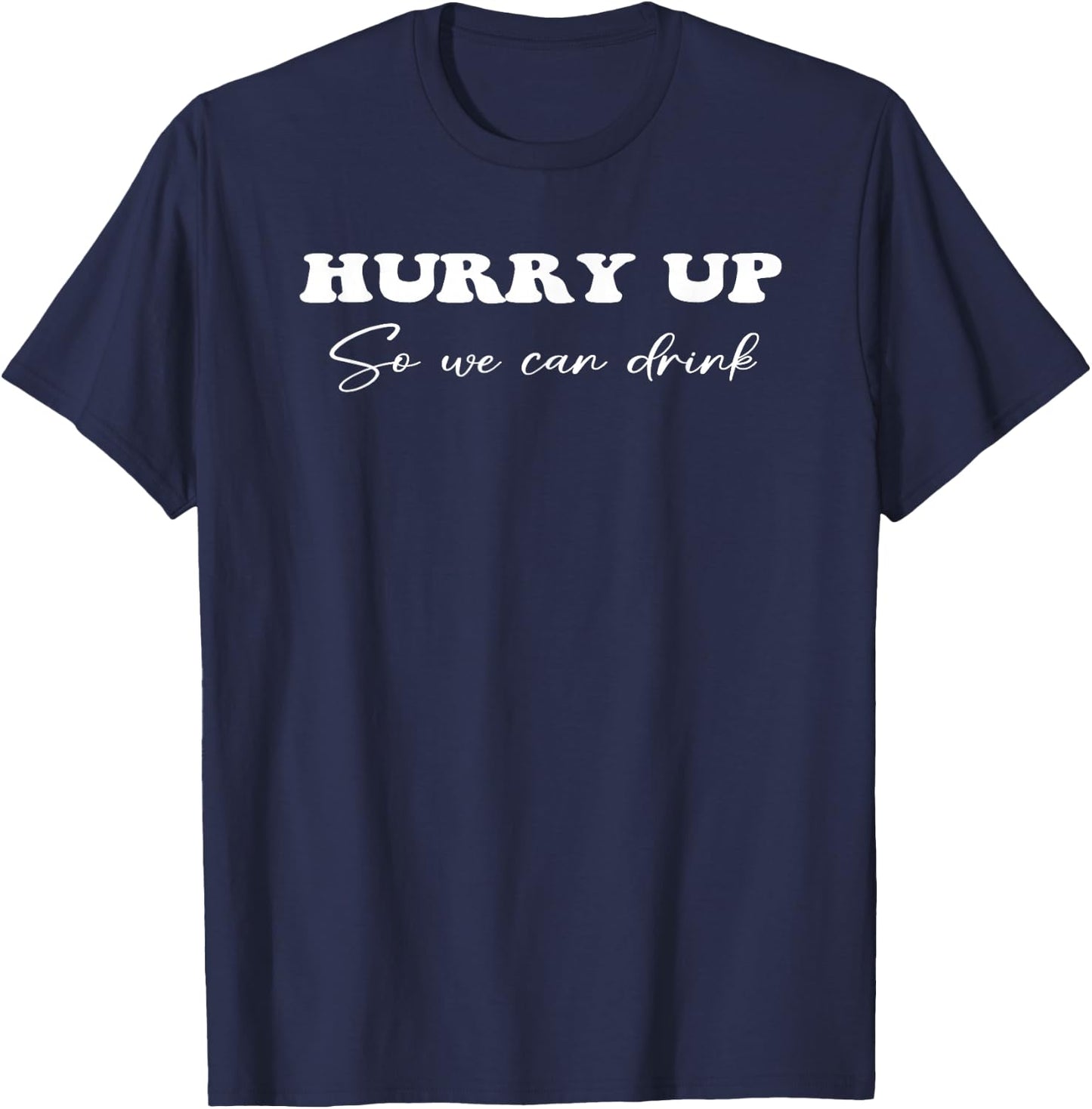Funny Marathon Running Design Drinking Half Marathon Support T-Shirt - T-Shirt | Navy