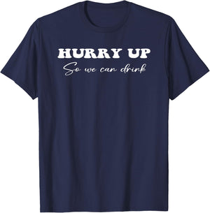 Funny Marathon Running Design Drinking Half Marathon Support T-Shirt - T-Shirt | Navy