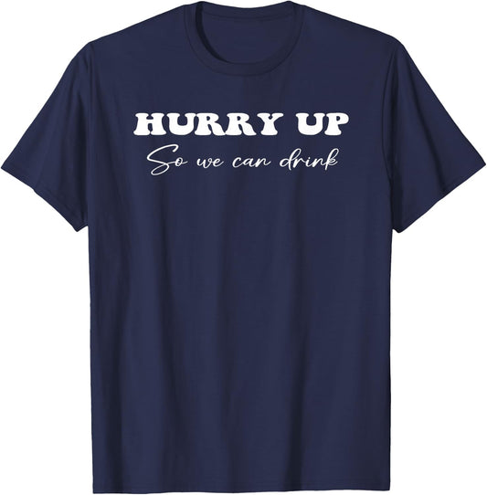 Funny Marathon Running Design Drinking Half Marathon Support T-Shirt - T-Shirt | Navy