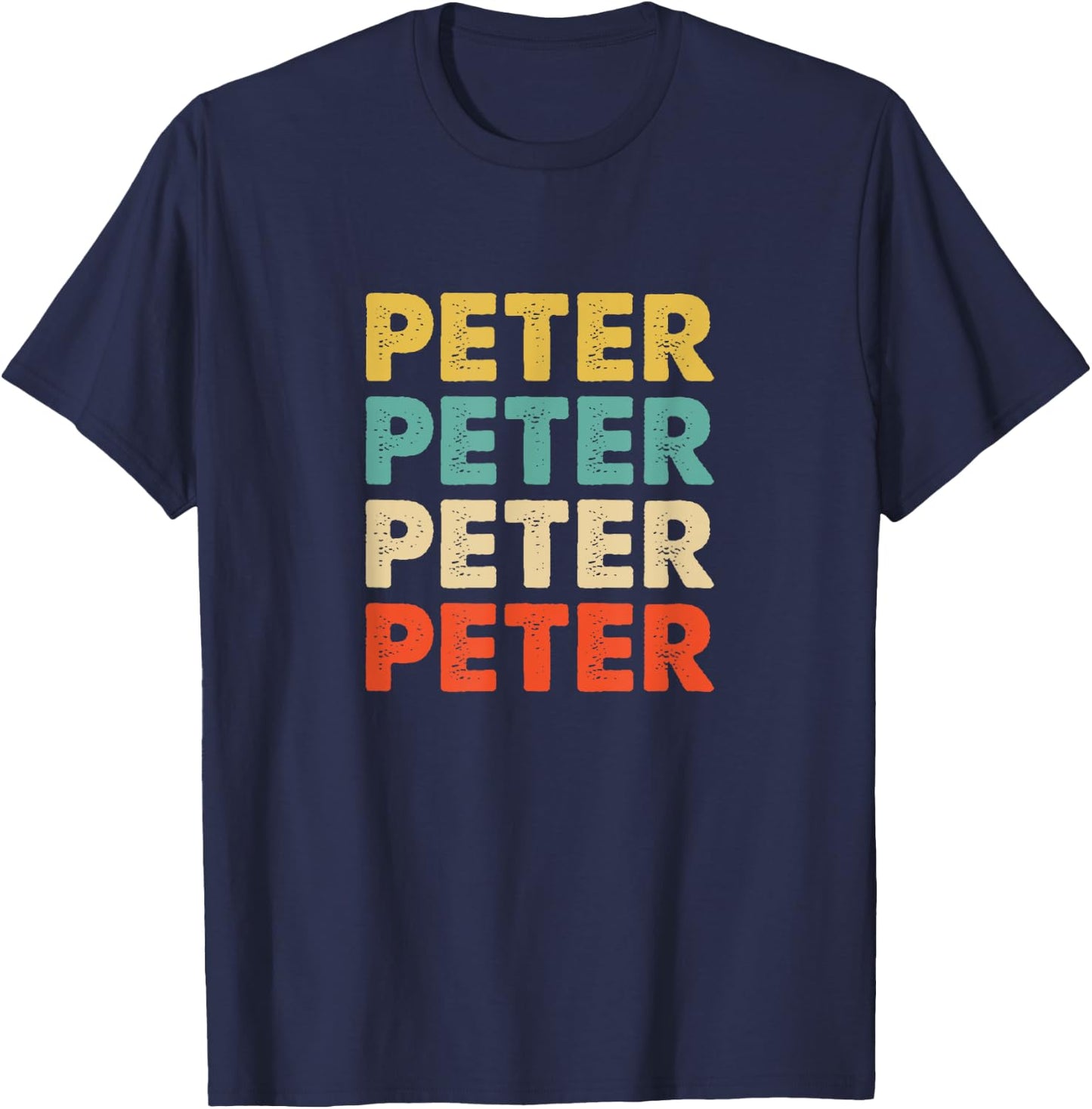 Peter Name T-Shirt - T-Shirt | Navy