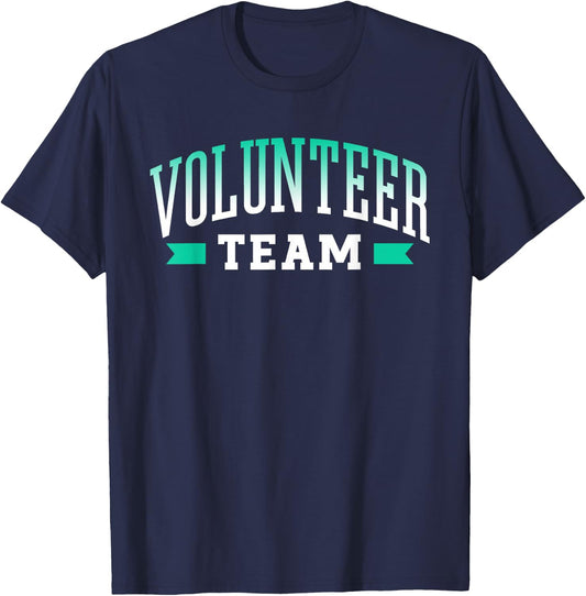 Volunteer Team Unpaid Job Volunteers Volunteering T-Shirt - T-Shirt | Navy