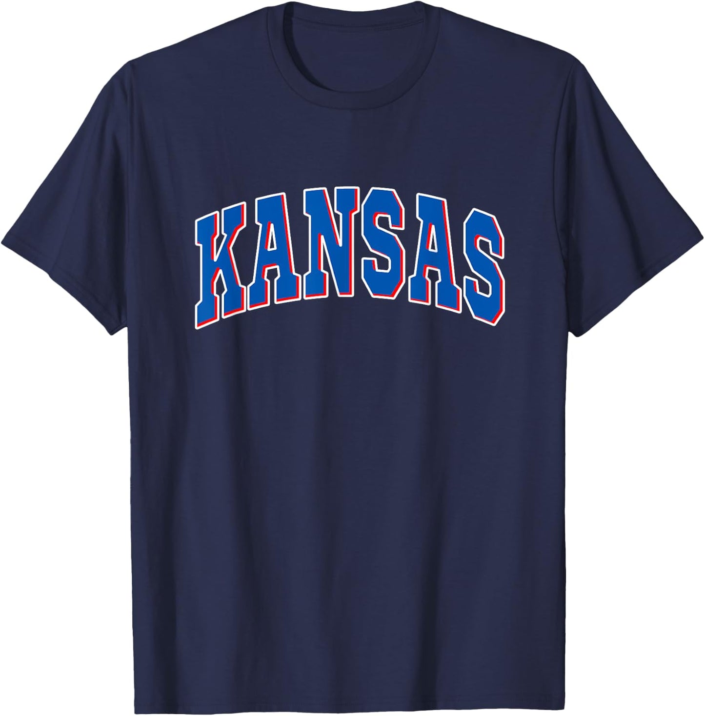 Kansas - Throwback Design - Classic T-Shirt - T-Shirt | Navy