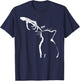 Cat Halloween Costume Funny Skeleton Hand Boop Cat Nose Pet Men Women Kids T-Shirt - T-Shirt | Navy